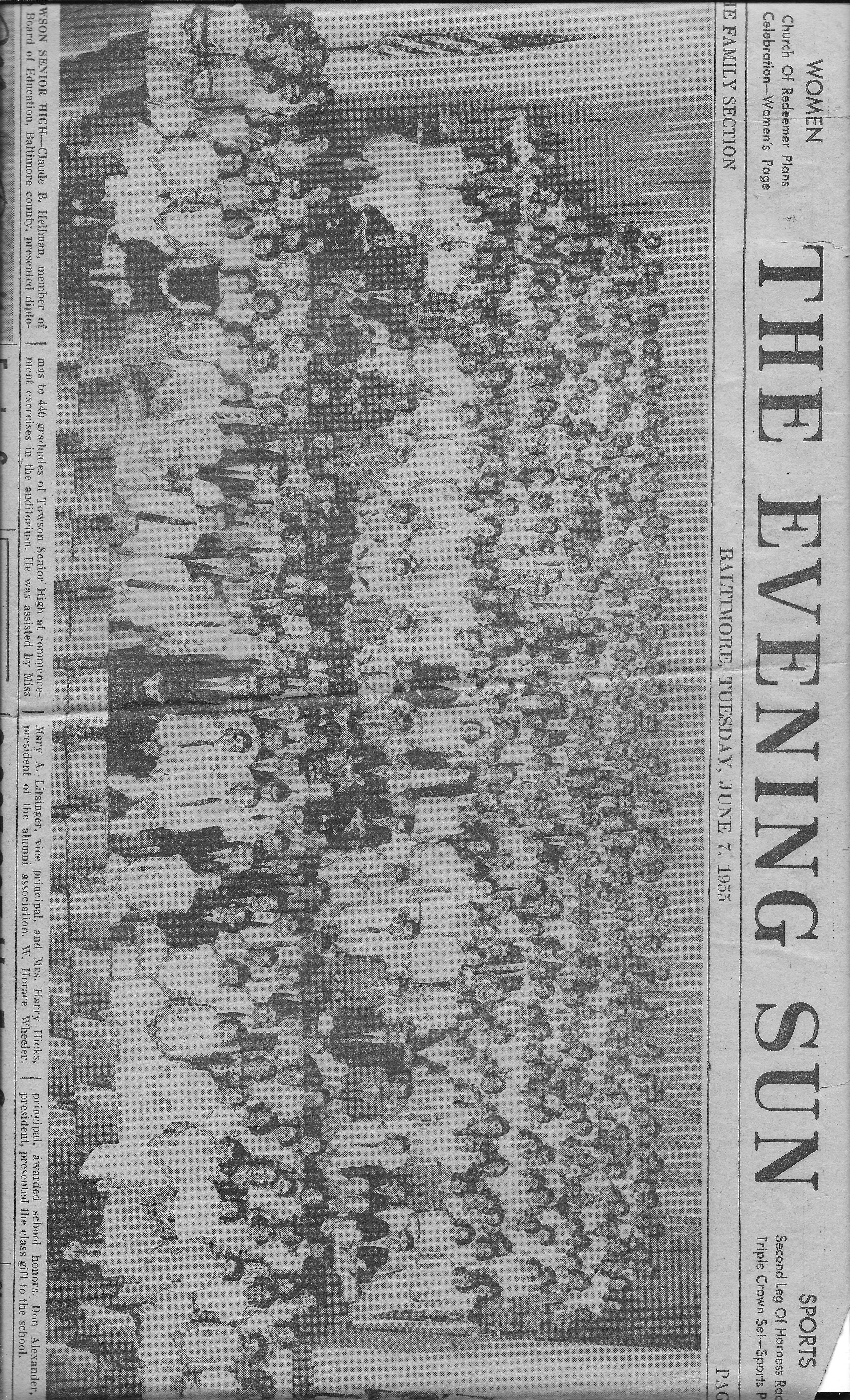 Baltimore Sun 1955 Grads